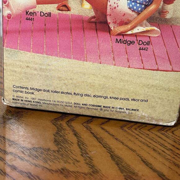 California Dream Barbie Doll Midge 1987 Red Hair 4442 Comic Book Vintage Mattel - Picture 5 of 16